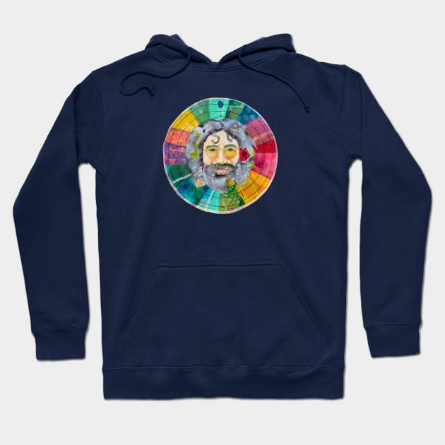 Jerry Rainbow Hoodie by karenpaytonart